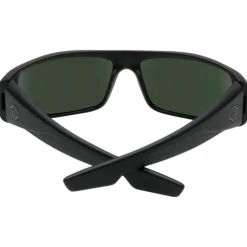 Clearance Lunettes de soleil Logan Soft Matte Black HD Plus Gray Green Femme Lunettes Femme