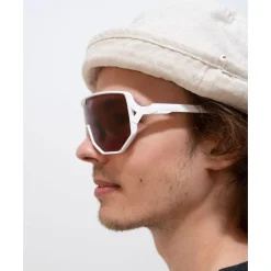 Lunettes de soleil Reschen Matt White Purple Femme Lunettes Femme