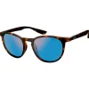 Outlet Lunettes de soleil Juno Matte Tortoise Ellume Polarized Horizon Blue Femme Lunettes Femme|Lunettes Polarisées