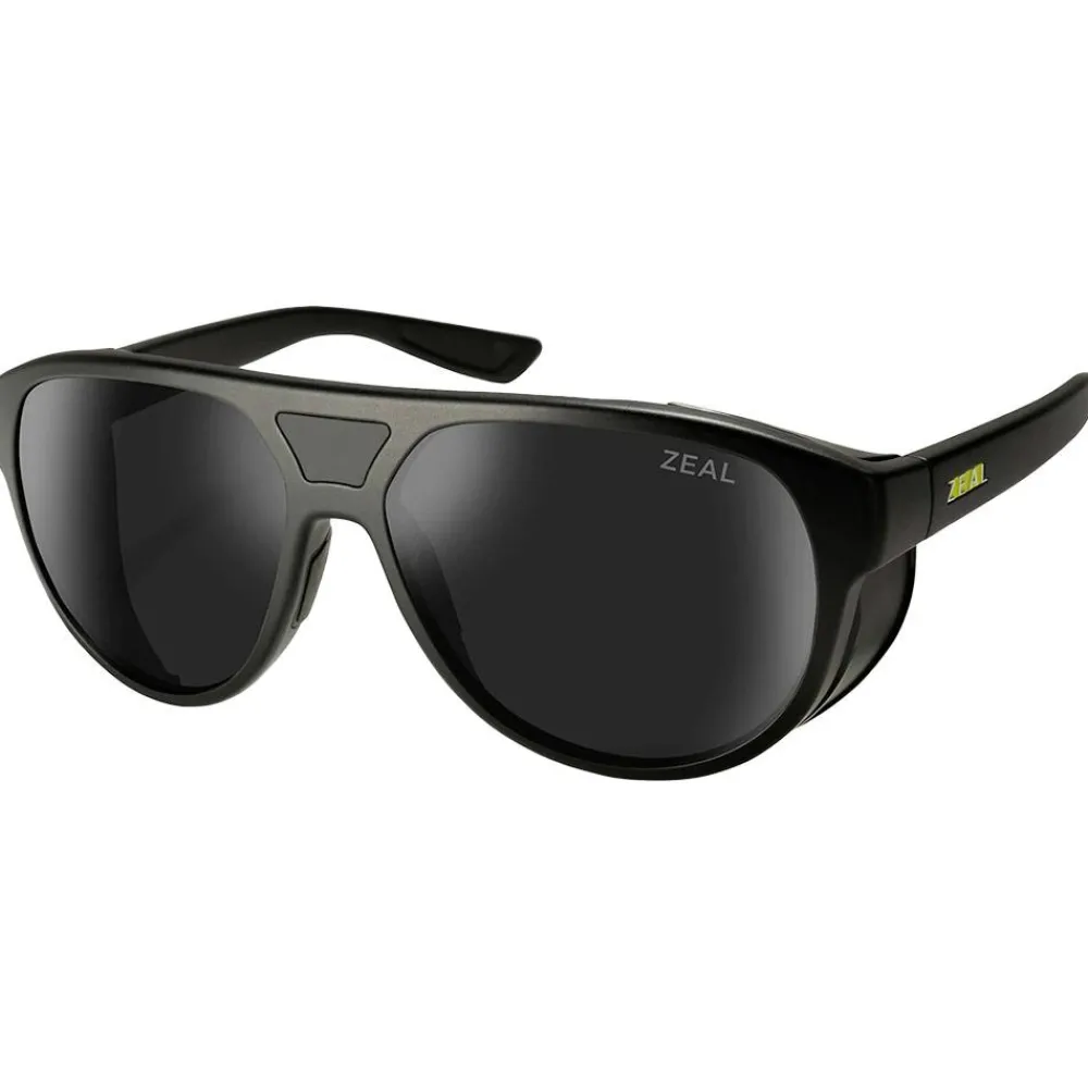 Lunettes Femme|Lunettes Polarisées<Zeal Lunettes de soleil Selkirk Matte Black Ellume Polarized Dark Grey