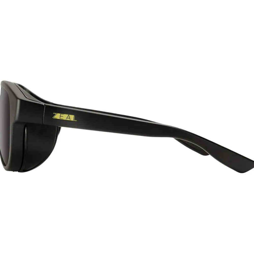 Lunettes Femme|Lunettes Polarisées<Zeal Lunettes de soleil Selkirk Matte Black Ellume Polarized Dark Grey