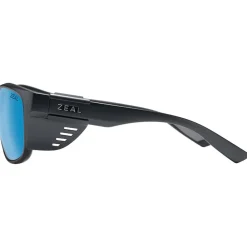 Lunettes Femme|Lunettes Polarisées<Zeal Lunettes de soleil Westwater Matte Black Ellume Horizon Blue Polarized