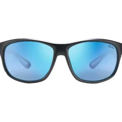 Lunettes Femme|Lunettes Polarisées<Zeal Lunettes de soleil Westwater Matte Black Ellume Horizon Blue Polarized