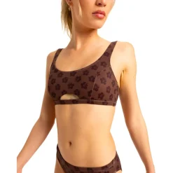 Maillot de bain Pro Wave - Haut de Bikini Brassière Chocolate Plum Polka Boardshort - Maillot De Bain