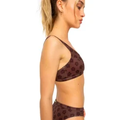 Maillot de bain Pro Wave - Haut de Bikini Brassière Chocolate Plum Polka Boardshort - Maillot De Bain