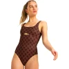 Discount Maillot de bain Ultimate Pro - Maillot de bain 1 pièce Chocolate Plum Polka Boardshort - Maillot De Bain