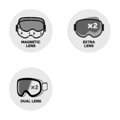 Masques Femme|Masques Homme<Atomic Masque de Ski Four Q L Hd Pink Pink Copper Hd + Yellow Blue Hd
