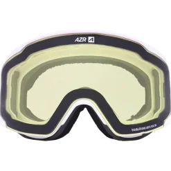 Online Masque de Ski Meteor Otg Blanche Mate Full Bleu Glacier Multicouche + Jaune Femme Masques Femme|Masques Homme
