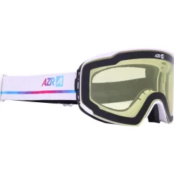 Online Masque de Ski Meteor Otg Blanche Mate Full Bleu Glacier Multicouche + Jaune Femme Masques Femme|Masques Homme