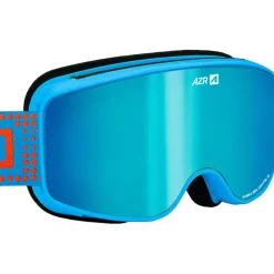 Masques Enfant<AZR Masque de Ski Winter Jr Bleue Vernie Full Bleu Multicouche