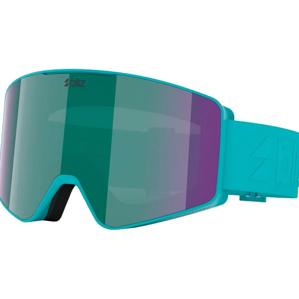 Sale Masque de Ski G001S Matte Turquoise Brown Green Multi Femme Masques Homme|Masques Porteur De Lunettes