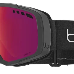 Masque de Ski Mammoth Black Matte Volt Ruby Homme Masques Homme