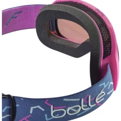 Hot Masque de Ski Royal Pink Blue Matte Azure Femme Masques Femme