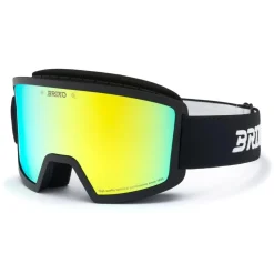 Masques Enfant<Briko Masque de Ski Frostbite Kids Black Yellow Mirror