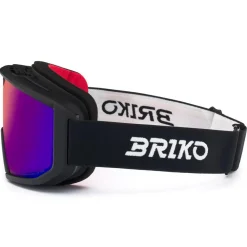 Masques Femme|Masques Homme<Briko Masque de Ski Vulcano Mask Sharp Lite Black Orange Base Blue Mirror