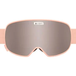 New Masque de Ski Magnetik Mat Powder Pink Silver + Yellow Femme Masques Femme|Masques Homme