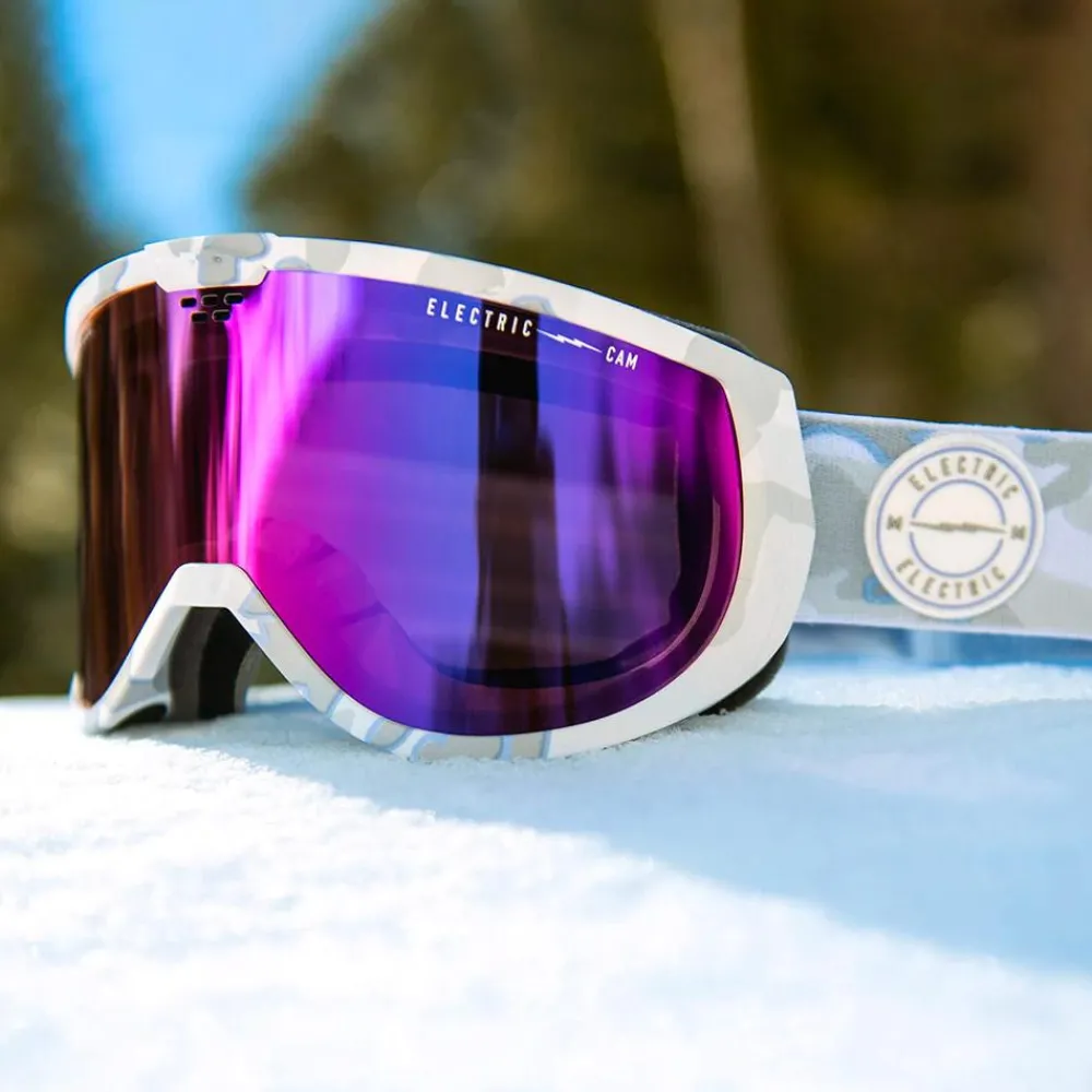 Masques Homme|Masques Femme<Electric Masque de Ski Cam Future Camo Purple Chrome