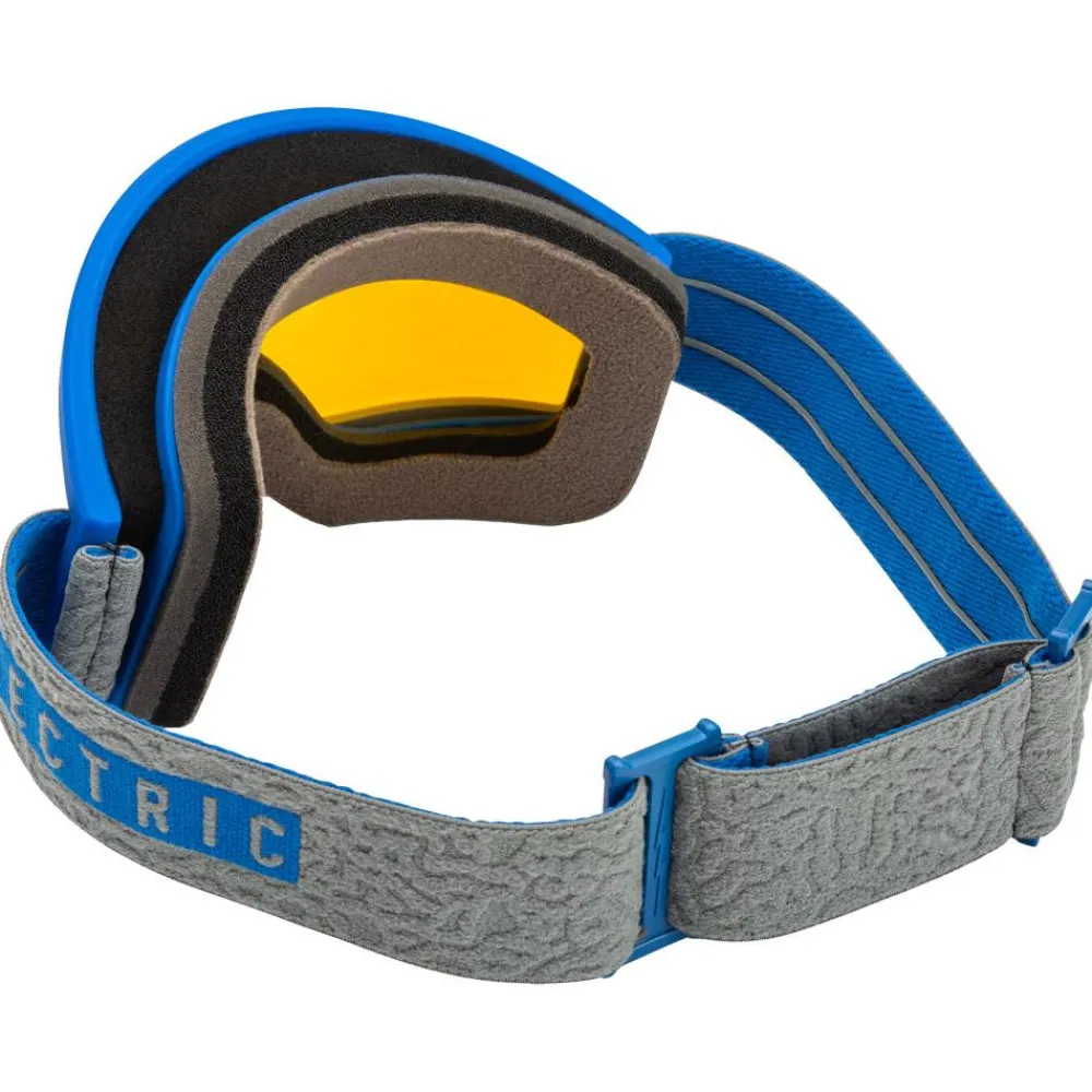 Discount Masque de Ski Hex Flood Blue Yellow Blue Chrome + Dark Grey Femme Masques Homme|Masques Femme
