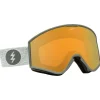 Masques Porteur De Lunettes|Masques Homme<Electric Masque de Ski Kleveland Flood Smoke Gold Chrome + Yellow