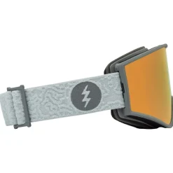 Masques Porteur De Lunettes|Masques Homme<Electric Masque de Ski Kleveland Flood Smoke Gold Chrome + Yellow
