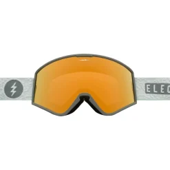 Masques Porteur De Lunettes|Masques Homme<Electric Masque de Ski Kleveland Flood Smoke Gold Chrome + Yellow