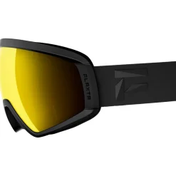 Masques Femme|Masques Homme<Flaxta Masque de Ski Continuous Black Gold Mirror Lens