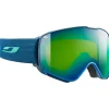 Masques Homme|Masques Porteur De Lunettes<Julbo Masque de Ski Quickshift Otg Bleu Vert Spectron 3