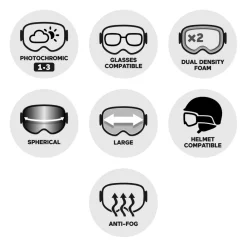 Masques Porteur De Lunettes|Masques Photochromiques<Julbo Masque de Ski Titan Otg Noir Reactiv Performance Flash Rouge