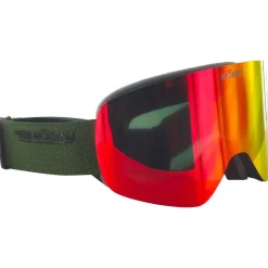 Masques Femme|Masques Homme<Moken Vision Masque de Ski One Green Red Grey Revo Red + Pink Flash Silver