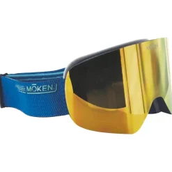 Hot Masque de Ski One Blue Gold Orange Flash Gold + Pink Revo Orange Red Femme Masques Femme|Masques Homme