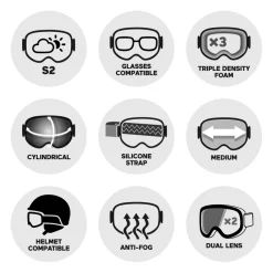 Masques Femme|Masques Homme<Oakley Masque de Ski Fall Line M Matte Black Prizm Persimmon