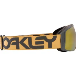 Masques Homme|Masques Porteur De Lunettes<Oakley Masque de Ski Flight Tracker L B1B Forged Iron Curry Prizm Sage Gold Iridium