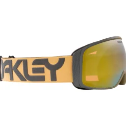 Masques Homme|Masques Porteur De Lunettes<Oakley Masque de Ski Flight Tracker L B1B Forged Iron Curry Prizm Sage Gold Iridium