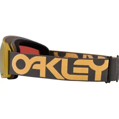 Masques Homme|Masques Porteur De Lunettes<Oakley Masque de Ski Flight Tracker L B1B Forged Iron Curry Prizm Sage Gold Iridium