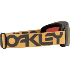 Masques Homme|Masques Porteur De Lunettes<Oakley Masque de Ski Flight Tracker L B1B Forged Iron Curry Prizm Sage Gold Iridium