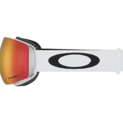 Masques Homme|Masques Porteur De Lunettes<Oakley Masque de Ski Flight Deck M Matte White Prizm Torch Iridium