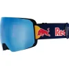 Online Masque de Ski Chute Matt Blue Purple Blue Mirror + Cloudy Snow Femme Masques Homme|Masques Porteur De Lunettes
