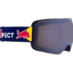 Online Masque de Ski Chute Matt Blue Purple Blue Mirror + Cloudy Snow Femme Masques Homme|Masques Porteur De Lunettes