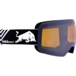 Masques Homme|Masques Porteur De Lunettes<Red Bull Spect Masque de Ski Chute Matt Black White Smoke Silver Mirror + Cloudy Snow