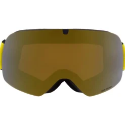 New Masque de Ski Soar Matt Black Orange Gold Mirror Femme Masques Femme|Masques Homme