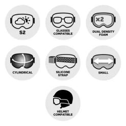 Masques Porteur De Lunettes|Masques Enfant<Salomon Masque de Ski Lumi Atlantic Multilayer Mid Red