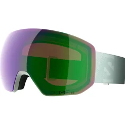 Masques Porteur De Lunettes|Masques Femme<Salomon Masque de Ski Radium Pro S White Moss Sigma Emerald