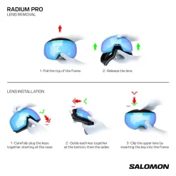Online Masque de Ski Radium Pro Black Sigma Poppy Red + Sigma Light Blue Homme Masques Homme