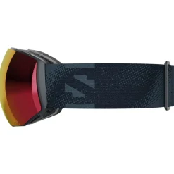Hot Masque de Ski Radium Prime Ebony Sigma Poppy Red + Sigma Apricot Homme Masques Porteur De Lunettes|Masques Homme