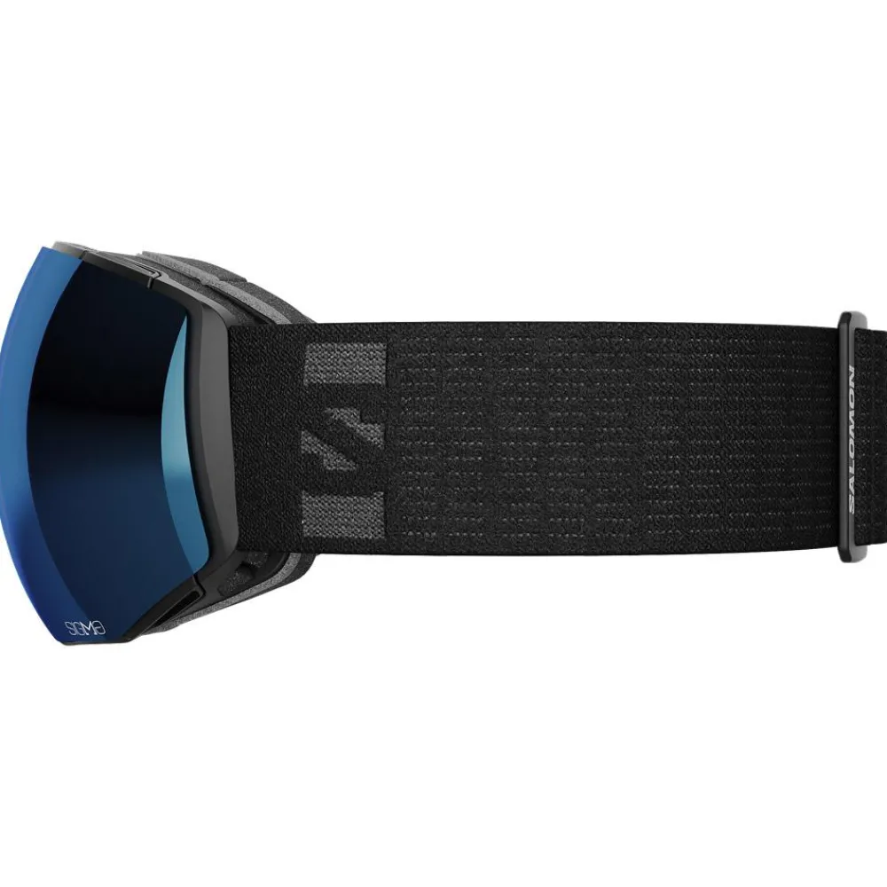 Masques Porteur De Lunettes|Masques Homme<Salomon Masque de Ski Radium Prime Black Sigma Sky Blue + Sigma Ice Blue