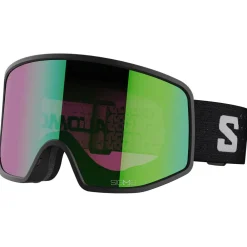 Masques Porteur De Lunettes|Masques Femme<Salomon Masque de Ski Sentry Pro Black Sigma Emerald + Sigma Silver Pink
