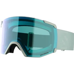 Masques Photochromiques|Masques Femme<Salomon Masque de Ski S/View White Moss Photo Multilayer Blue
