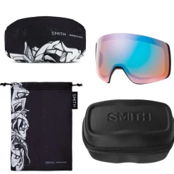 Clearance Masque de Ski 4D Mag Ac Markus Eder Chromapop Sun Black + Chromapop Storm Blue Sensor Mirror Femme Masques Femme|Masques Homme