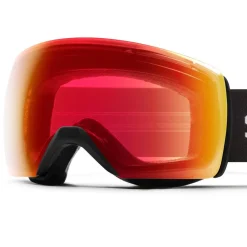 Masques Homme|Masques Porteur De Lunettes<Smith Masque de Ski Skyline XL Black Chromapop Photochromic Red Mirror