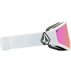 Masque de Ski Attunga Matte White Pink Chrome Femme Masques Femme|Masques Homme